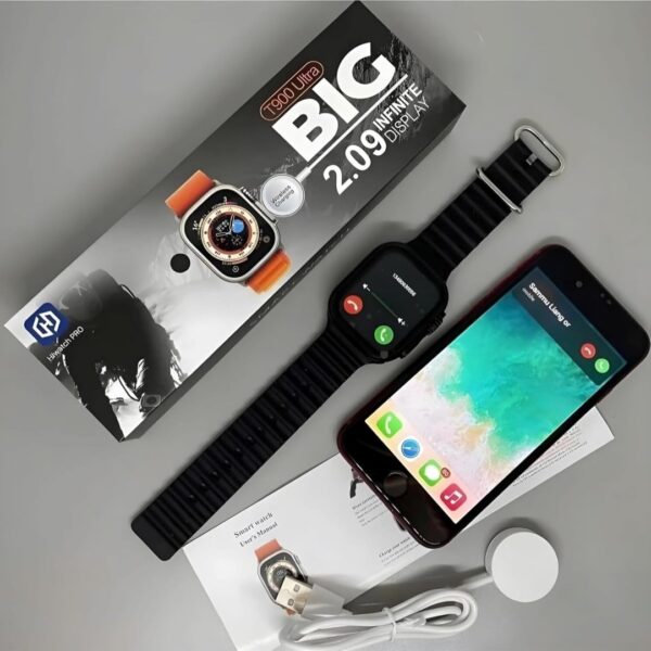 T900 Ultra 2.90 Big Screen Smart Watch with Wireless Charger